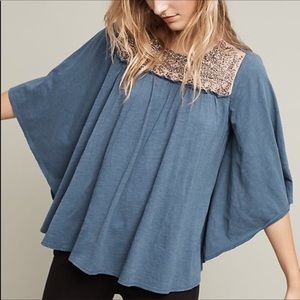 Anthropologie Deletta Josephine Embellished Top